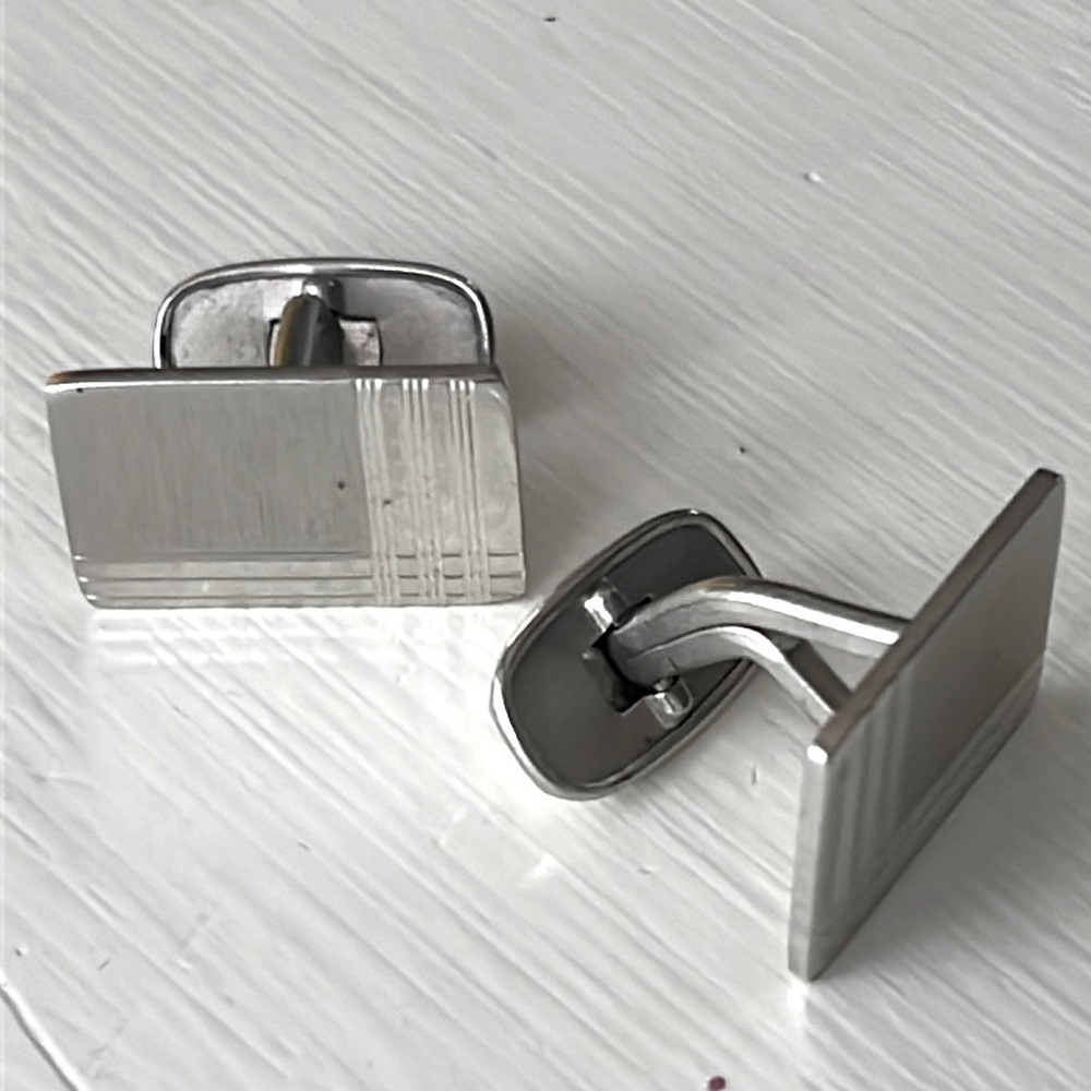 Designer Simmons sterling silver cufflinks
